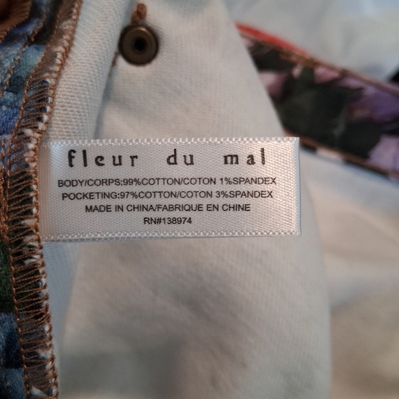 Fleur Du Mal Floral Print Mini Skirt Size 8 - Picture 6 of 7